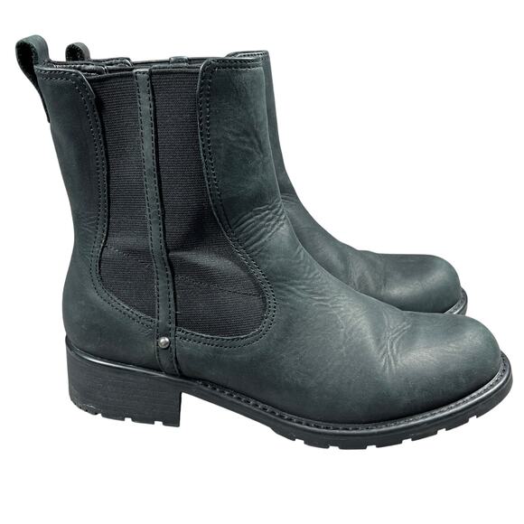 Clarks Orinoco Club Ankle Boots Womens Size 8M Black Short Shaft Leather Uppers - Picture 1 of 16